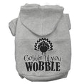 Load image into Gallery viewer, Thanksgiving Pet, Dog and Cat Hoodie, "Gobble 'Til You Wobble"
