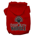 Load image into Gallery viewer, Thanksgiving Pet, Dog and Cat Hoodie, "Gobble 'Til You Wobble"
