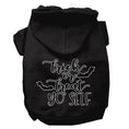 Load image into Gallery viewer, Halloween Pet Hoodie Screen Printed, "Trick Or Treat Yo' Self"
