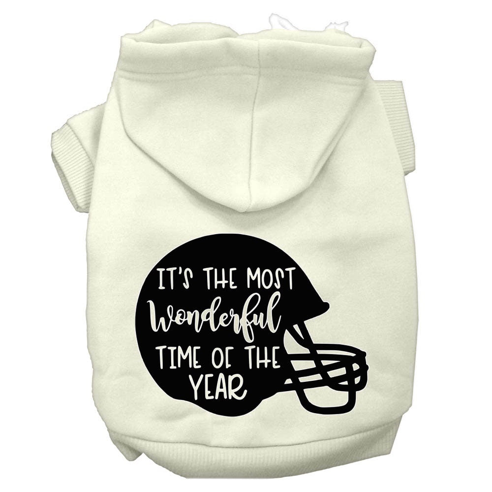Pet, Dog and Cat Hoodie, "Most Wonderful Time Of The Year (Football)"