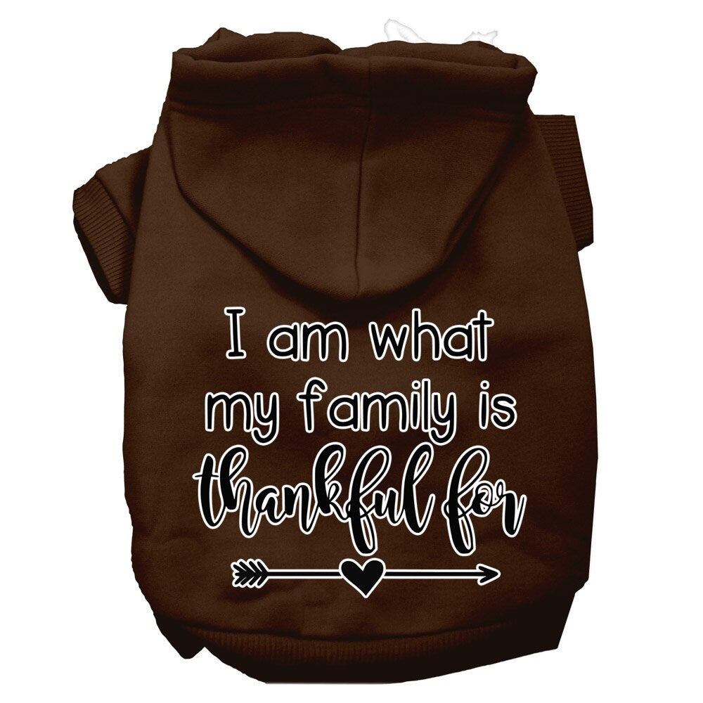 Thanksgiving Pet Hoodie "What My Family Is Thankful For"