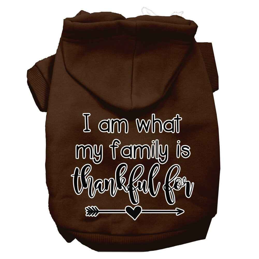 Thanksgiving Pet Hoodie "What My Family Is Thankful For"