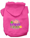 Load image into Gallery viewer, Pet Dog & Cat Hoodie Screen Printed, "Little Miss Mardi Gras"

