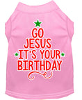 Load image into Gallery viewer, Christmas Pet Dog & Cat Shirt, "Go Jesus, It's Your Birthday"
