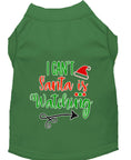 Load image into Gallery viewer, Christmas Pet Dog & Cat Shirt Screen Printed, "I Can't, Santa is Watching"
