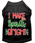 Load image into Gallery viewer, Christmas Pet Dog & Cat Shirt Screen Printed, "I Make Spirits Bright"
