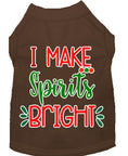 Load image into Gallery viewer, Christmas Pet Dog & Cat Shirt Screen Printed, "I Make Spirits Bright"
