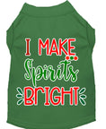 Load image into Gallery viewer, Christmas Pet Dog & Cat Shirt Screen Printed, "I Make Spirits Bright"

