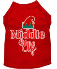 Load image into Gallery viewer, Christmas Pet Dog & Cat Shirt Screen Printed, "Middle Elf"
