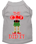 Load image into Gallery viewer, Christmas Pet Dog & Cat Shirt Screen Printed, "The Elf Did It"
