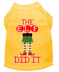 Load image into Gallery viewer, Christmas Pet Dog & Cat Shirt Screen Printed, "The Elf Did It"
