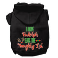 Load image into Gallery viewer, Christmas Pet Hoodie Screen Printed, "I Hope Rudolph Eats The Naughty List"
