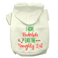 Load image into Gallery viewer, Christmas Pet Hoodie Screen Printed, "I Hope Rudolph Eats The Naughty List"
