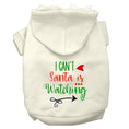 Load image into Gallery viewer, Christmas Pet Hoodie "I Can't, Santa Is Watching"
