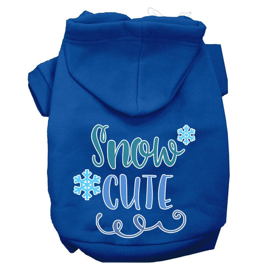 Christmas Pet Hoodie Screen Printed, "Snow Cute"