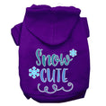 Load image into Gallery viewer, Christmas Pet Hoodie Screen Printed, "Snow Cute"
