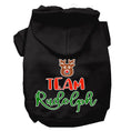 Load image into Gallery viewer, Christmas Pet Hoodie Screen Printed, "Team Rudolph"

