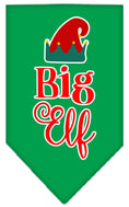 Load image into Gallery viewer, Christmas Pet and Dog Bandana Screen Printed, "Big Elf"
