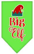 Load image into Gallery viewer, Christmas Pet and Dog Bandana Screen Printed, "Big Elf"
