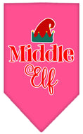 Load image into Gallery viewer, Christmas Pet and Dog Bandana Screen Printed, "Middle Elf"
