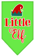 Load image into Gallery viewer, Christmas Pet and Dog Bandana Screen Printed, "Little Elf"
