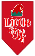 Load image into Gallery viewer, Christmas Pet and Dog Bandana Screen Printed, "Little Elf"
