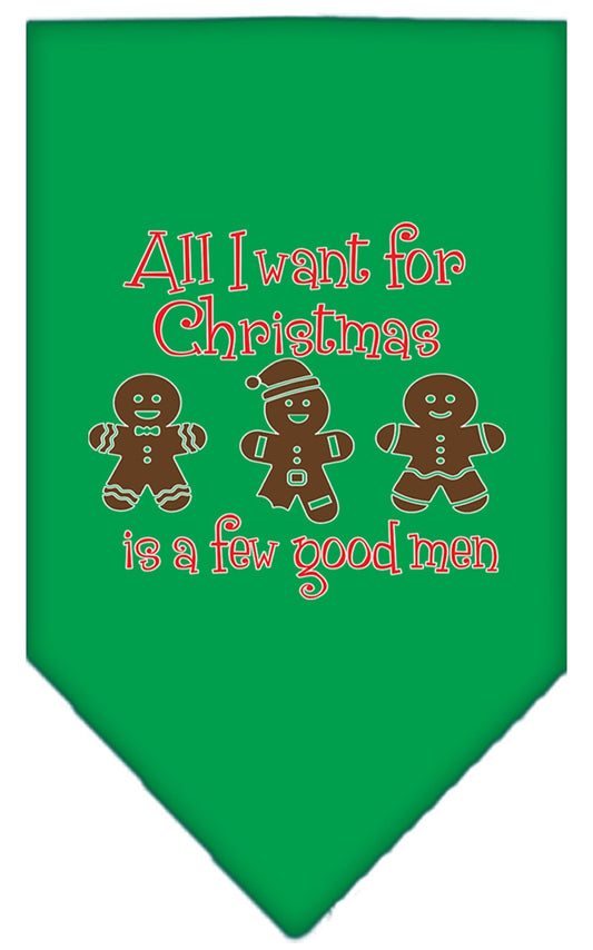 Christmas Pet Bandana "All I Want For Christmas Is A Few Good Men"