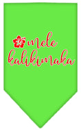 Load image into Gallery viewer, Christmas Pet and Dog Bandana Screen Printed, "Mele Kalikimaka"
