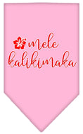 Load image into Gallery viewer, Christmas Pet and Dog Bandana Screen Printed, "Mele Kalikimaka"
