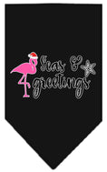 Load image into Gallery viewer, Christmas Pet and Dog Bandana Screen Printed, "Seas & Greetings"
