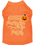 Load image into Gallery viewer, Halloween Pet Dog & Cat Shirt Screen Printed, "Cutest Pumpkin In The Patch"

