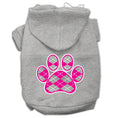 Load image into Gallery viewer, Pet Hoodie "Pink Argyle Paw"
