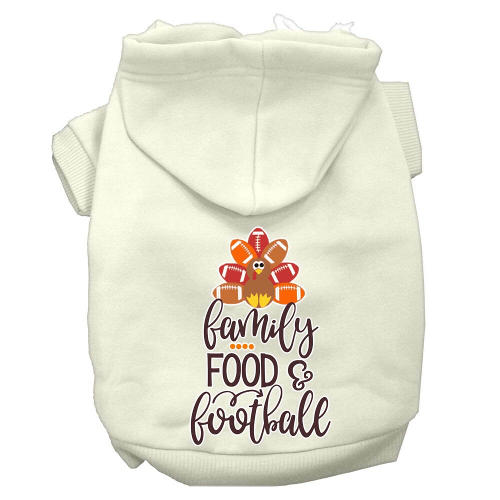 Pet Hoodie "Family, Food, & Football"
