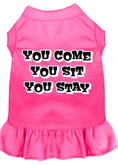 Load image into Gallery viewer, Pet Dress "You Come, You Sit, You Stay"
