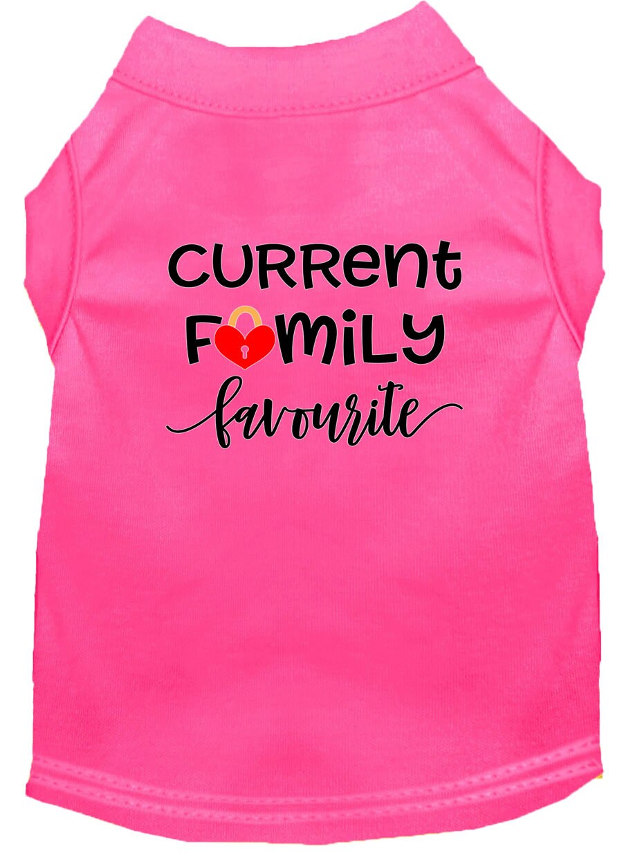 Pet Shirt "Current Family Favorite"