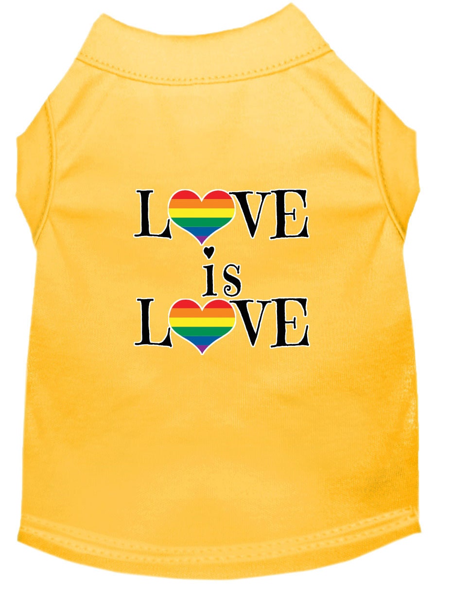 Pet Shirt "Love Is Love"