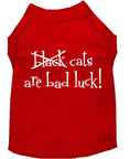 Load image into Gallery viewer, Pet Dog & Cat Shirt Screen Printed, "Black Cats Are Bad Luck"
