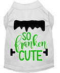 Load image into Gallery viewer, Pet Dog & Cat Shirt Screen Printed, "So Franken Cute"
