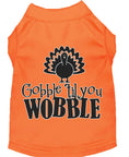 Load image into Gallery viewer, Pet Dog & Cat Shirt Screen Printed, "Gobble Til Ya Wobble"
