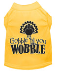 Load image into Gallery viewer, Pet Dog & Cat Shirt Screen Printed, "Gobble Til Ya Wobble"

