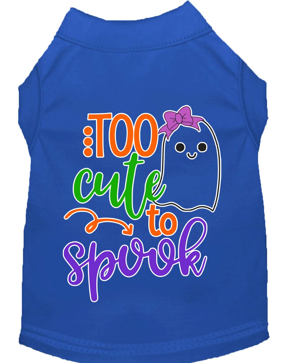 Halloween Pet Dog & Cat Shirt, "Too Cute To Spook - Girly Ghost"
