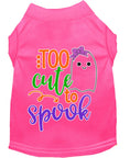 Load image into Gallery viewer, Halloween Pet Dog & Cat Shirt, "Too Cute To Spook - Girly Ghost"
