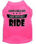 Load image into Gallery viewer, Pet Shirt "Good Girls Sit, Bad Bitches Ride"
