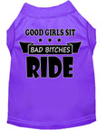 Load image into Gallery viewer, Pet Shirt "Good Girls Sit, Bad Bitches Ride"
