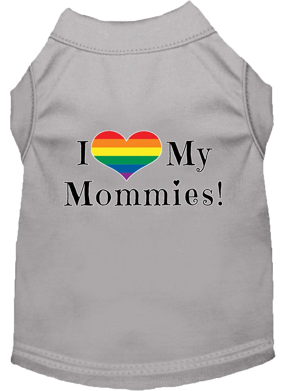 Pet Shirt "I Heart My Mommies"