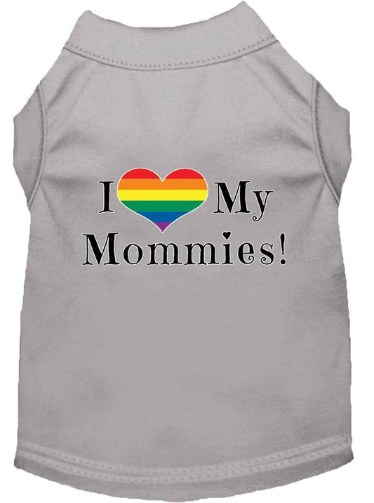 Pet Shirt "I Heart My Mommies"