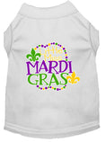 Load image into Gallery viewer, Pet Dog & Cat Shirt Screen Printed, "Little Miss Mardi Gras"

