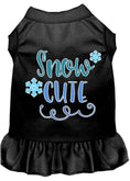 Load image into Gallery viewer, Pet Dress Screen Printed, "Snow Cute"
