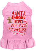 Load image into Gallery viewer, Christmas Pet Dress Screen Printed, "Santa Stop Here, We Have Cookies"
