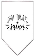 Load image into Gallery viewer, Pet and Dog Bandana Screen Printed, "Not Today Satan"
